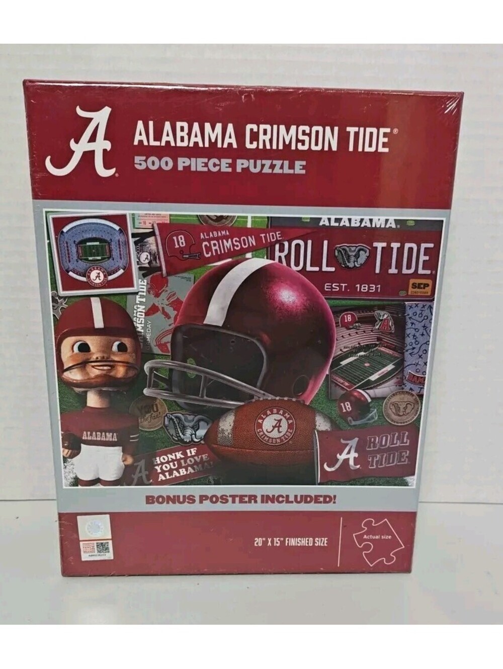 ALABAMA CRIMSON TIDE YOU THE FAN! 500 PIECE JIGSAW PUZZLE NEW & SEALED D-53
